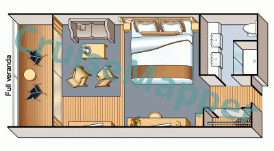 Viking Mississippi Penthouse Junior Suite  floor plan