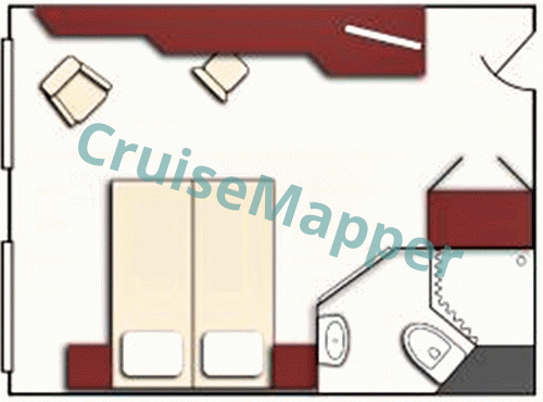 MS Mstislav Rostropovich Deluxe Window Cabin  floor plan