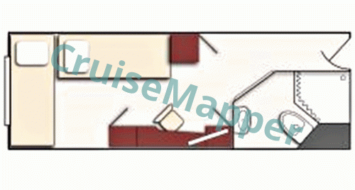 MS Mstislav Rostropovich Window Cabin  floor plan