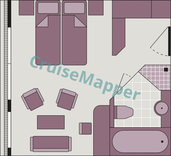 Excellence Baroness French Balcony Junior Suite floor plan Excellence Baroness French Balcony Junior Suite floor plan