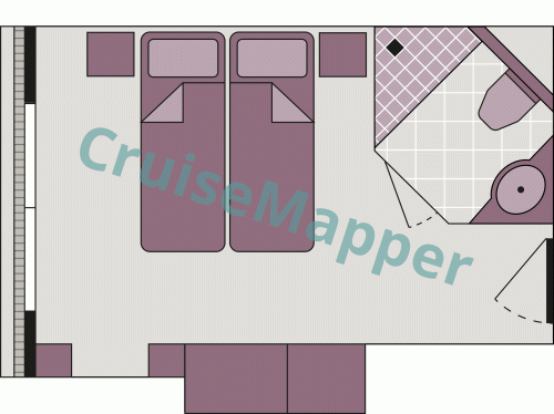 Excellence Baroness French Balcony Cabin floor plan Excellence Baroness French Balcony Cabin floor plan