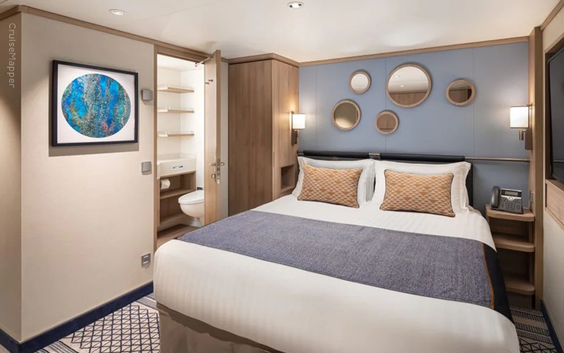 inside cabin on iona cruise ship