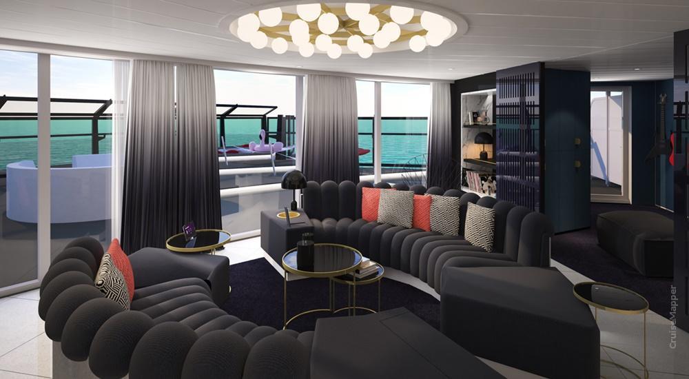 Scarlet Lady cruise ship suite