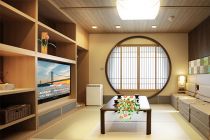 Sunflower Kurenai ferry Deluxe Cabins|Connecting-Japanese-Western photo