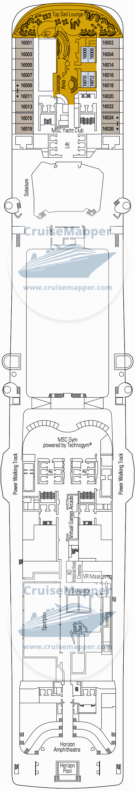 MSC Grandiosa Deck 16 - Velazquez-Sports-Yacht Club1