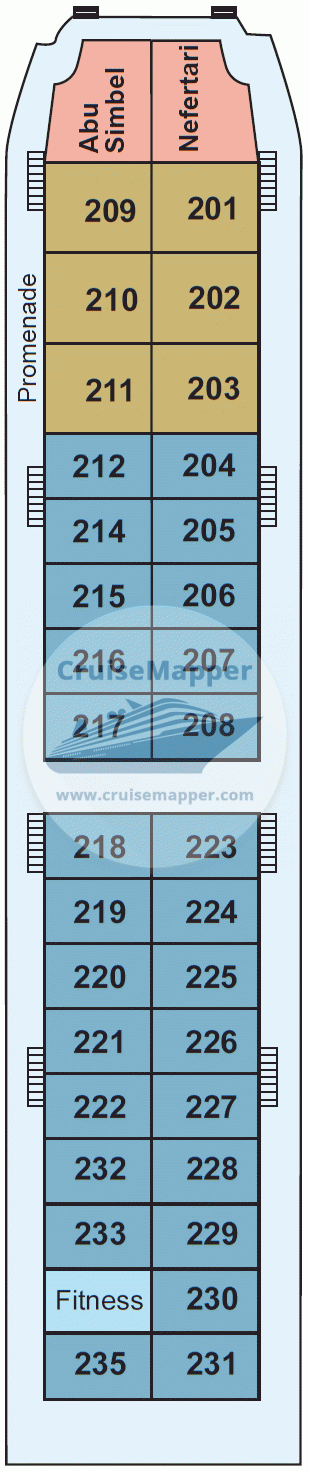 Movenpick MS Prince Abbas Deck 02 - Middle - Forecastle