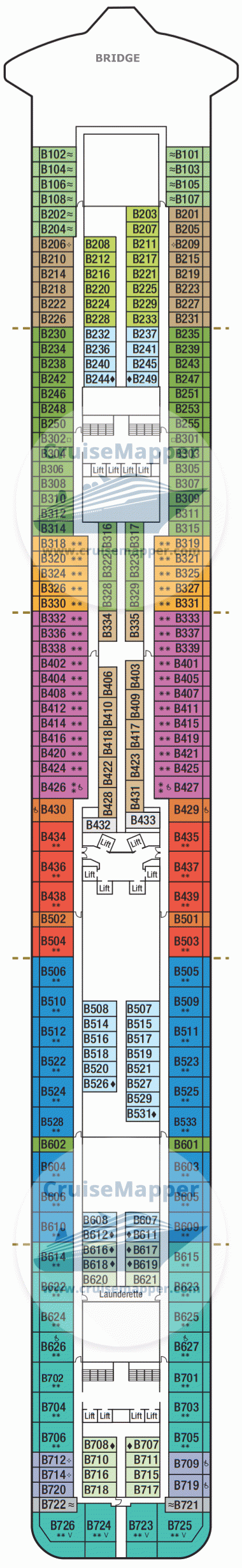 Britannia Deck 14 - B-Bridge