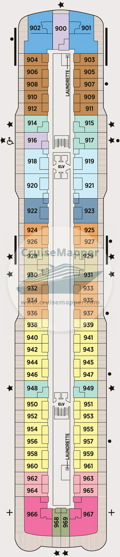 Seven Seas Explorer Deck 09 - Cabins