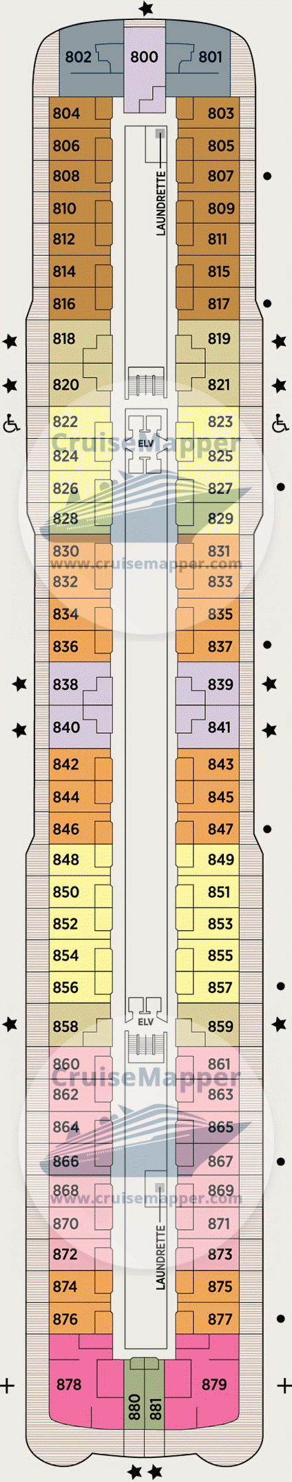 Seven Seas Explorer Deck 08 - Cabins