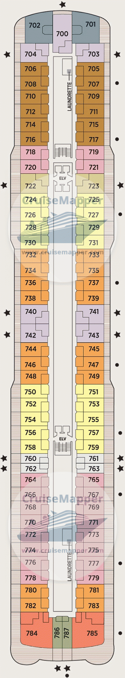 Seven Seas Explorer Deck 07 - Cabins