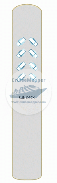 Madeleine barge Deck 03 - Sun