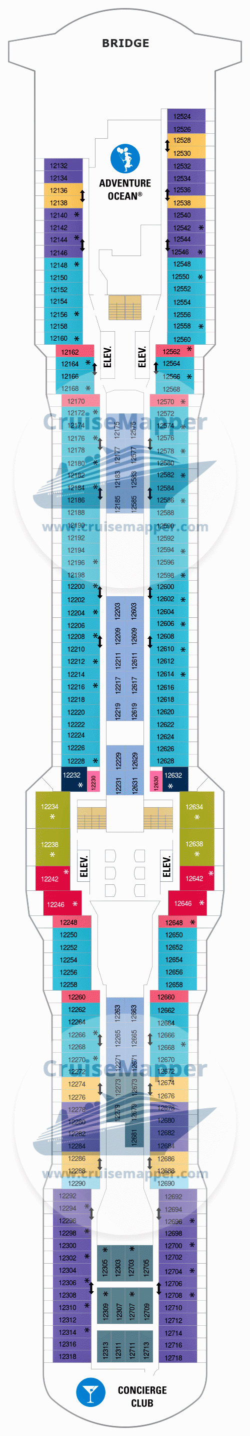 Ovation Of The Seas Deck 12 - Bridge-Cabins