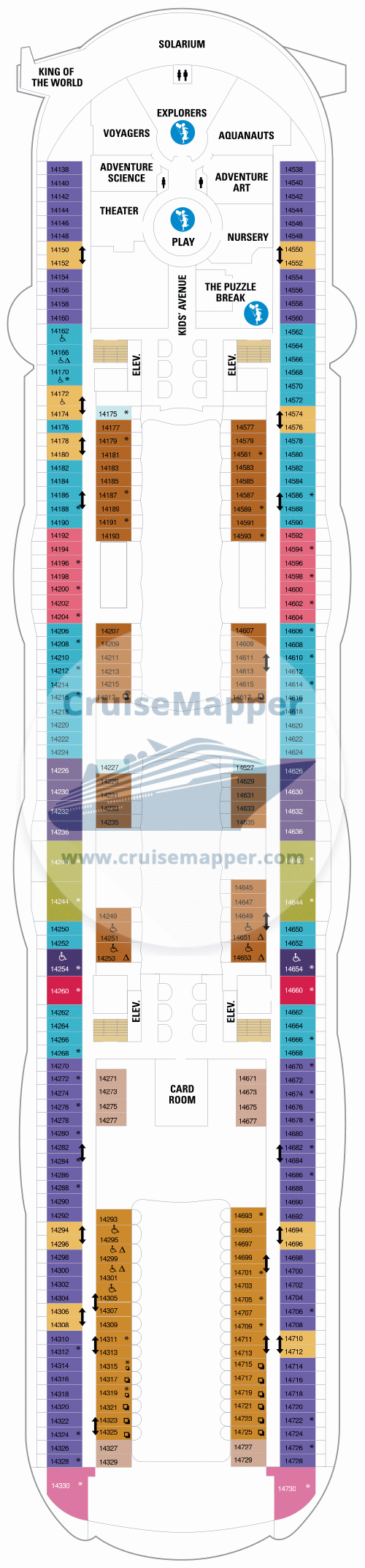 Harmony Of The Seas Deck 14 - Kids-Cabins