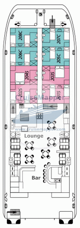 MV Coral Expeditions II Deck 02 - C