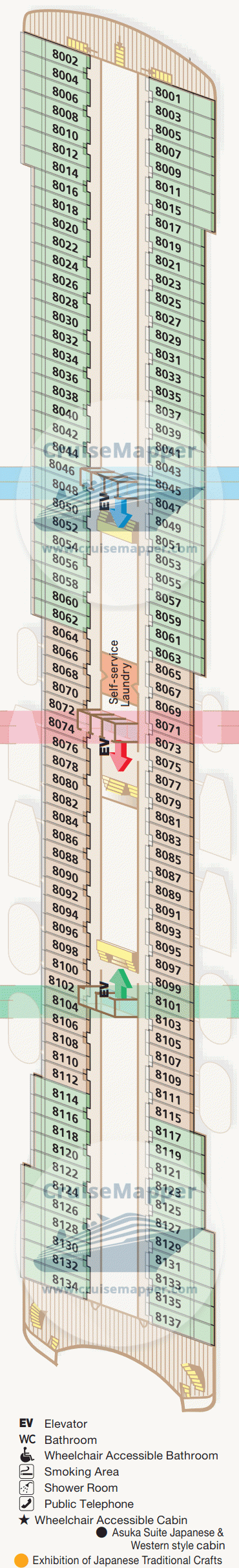 Asuka 2 Deck 08 - Horizon-Cabins