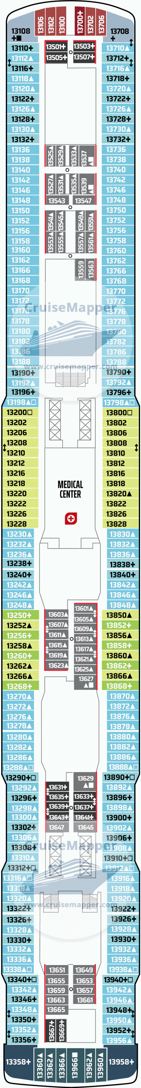 Norwegian Joy Deck 13 - Hospital