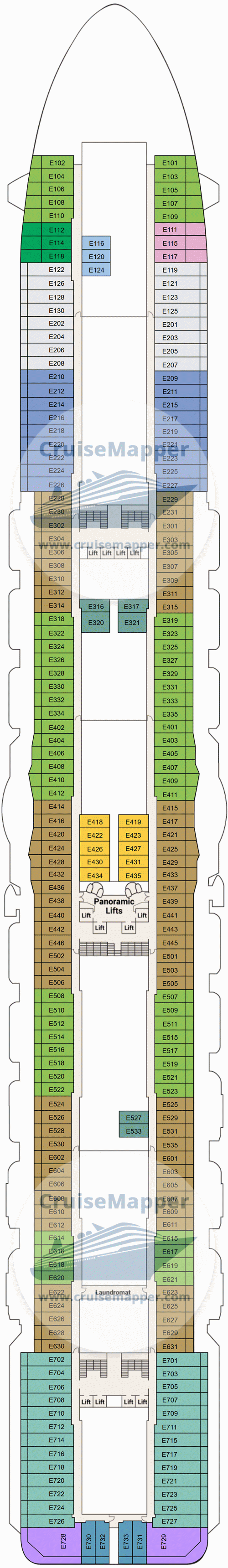 Majestic Princess Deck 08 - Emerald-Cabins