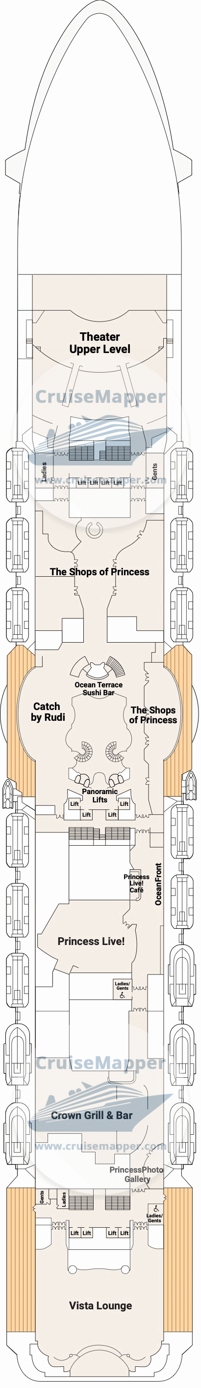 Majestic Princess Deck 07 - Promenade-Shops