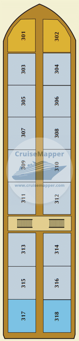 RV Irrawaddy Explorer Deck 03 - Upper