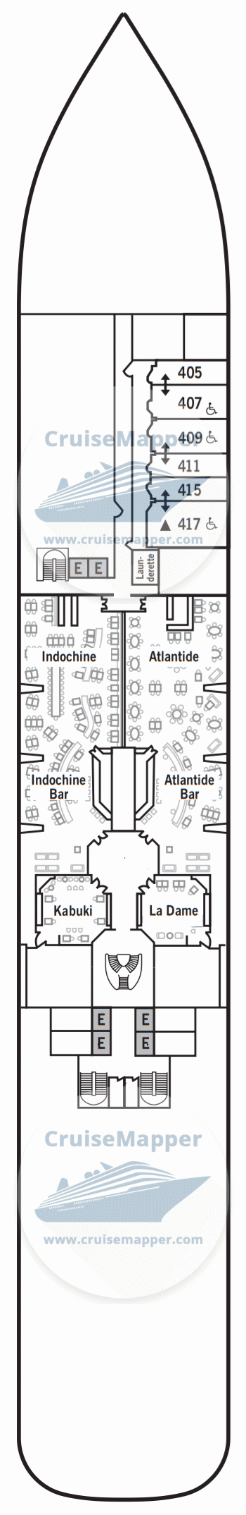 Silver Muse Deck 04 - Restaurants-Cabins