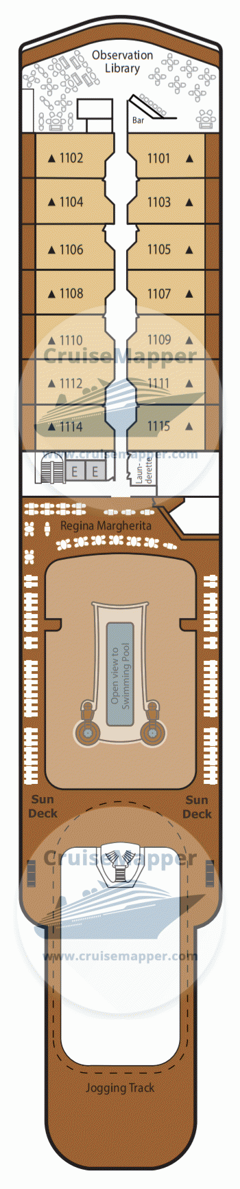 Silver Muse Deck 11 - Observation-Cabins-Sundeck