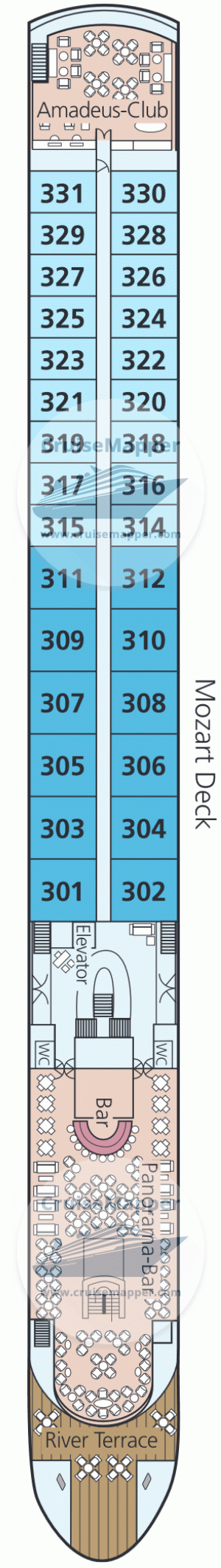 MS Amadeus Diamond Deck 03 - Mozart-Lounge