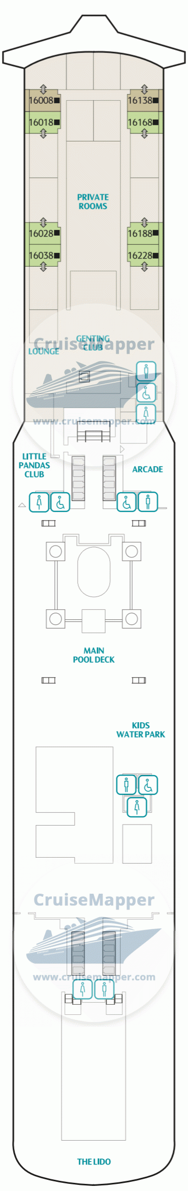 Genting Dream Deck 16 - Lido-Pools-Kids-Suites