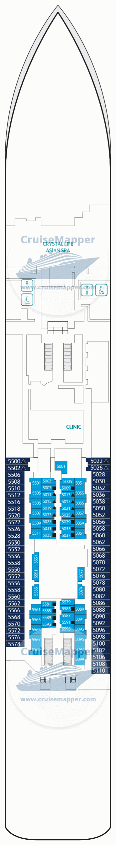 genting dream cruise cabin map