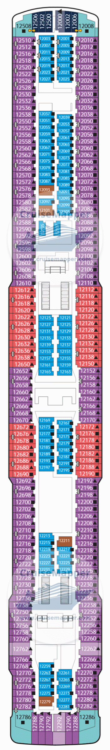 Aroya Manara Deck 12 - Cabins