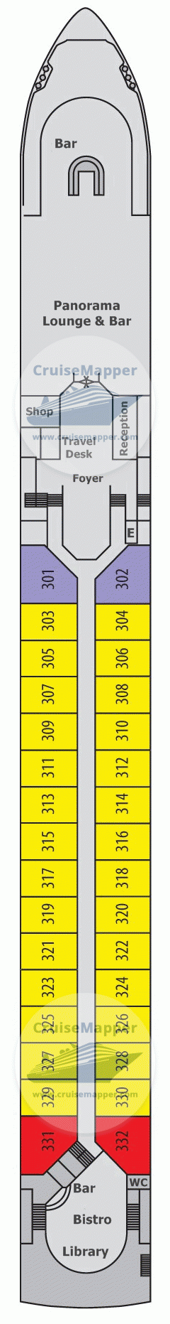 MS VIVA Tiara Deck 03 - Upper-Diamond