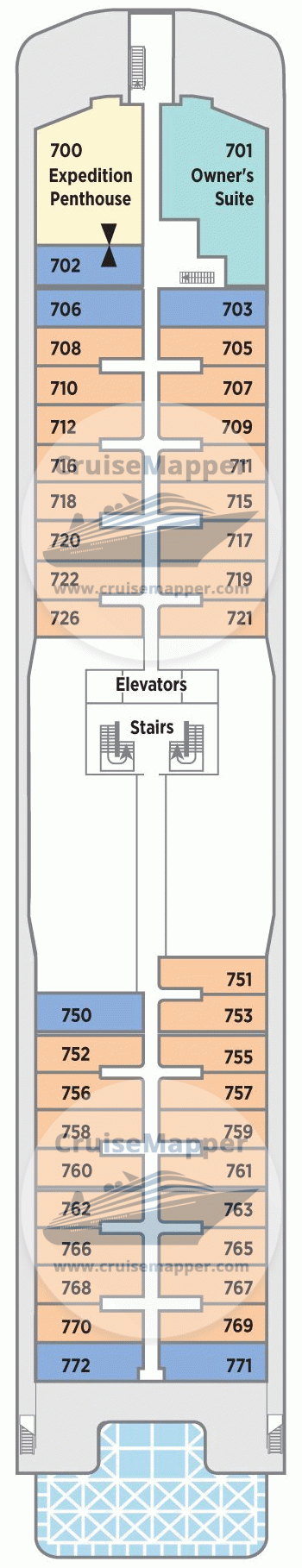 Silver Endeavour Deck 15 - Crystal Endeavor-deck7