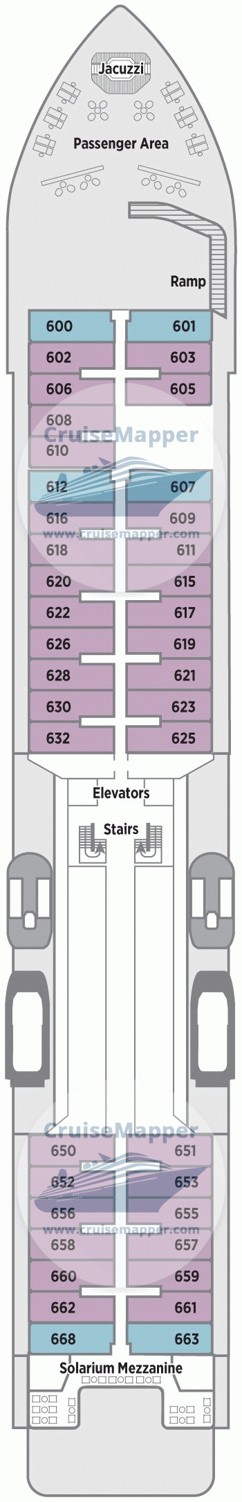Silver Endeavour Deck 14 - Crystal Endeavor-deck6