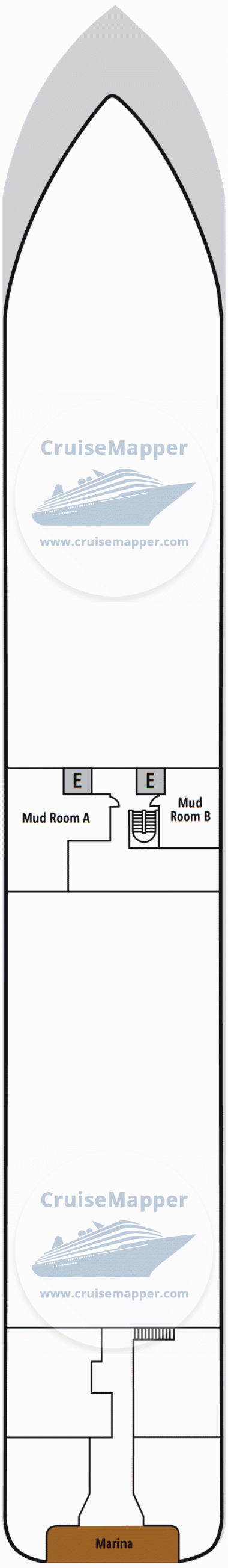 Silver Endeavour Deck 03 - Marina-Tendering-Mudrooms