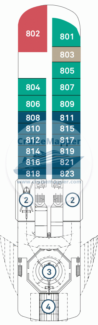Scenic Eclipse 2 Deck 08 - Helicopter
