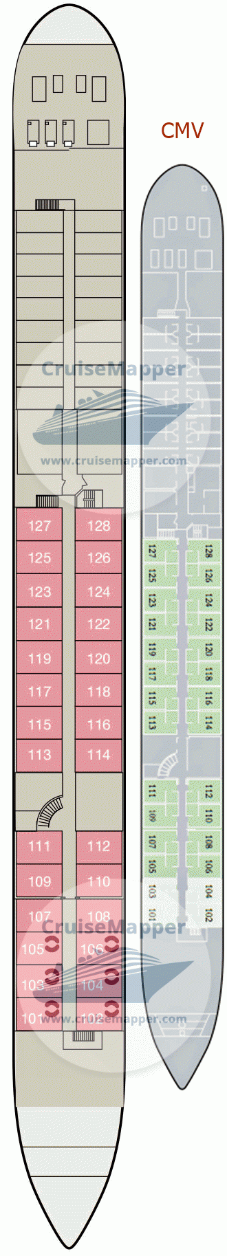 MS Bellejour Deck 01 - Lower - Moselle CMV