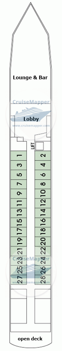 MV Esmeralda Deck 02 - Promenade