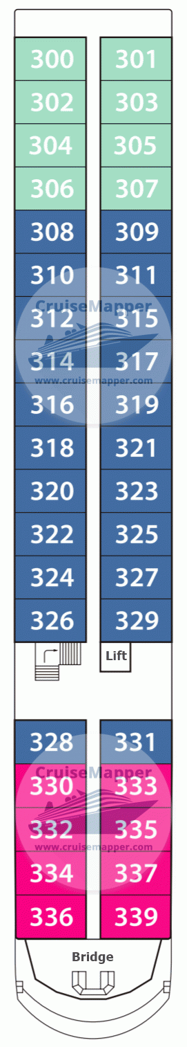 MS Douro Queen Deck 03 - Upper