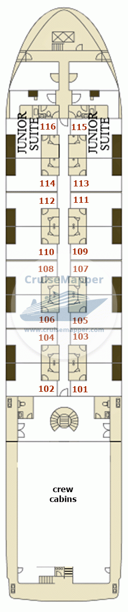 RV Mekong Prestige II Deck 01 - Lower