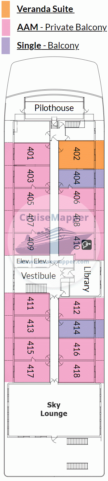 American Constellation Deck 04 - Bridge-Cabins