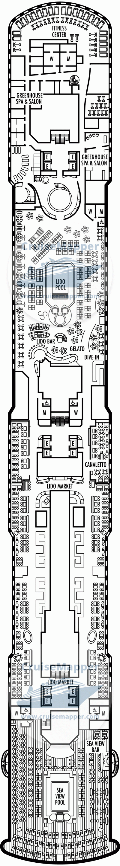 ms Nieuw Statendam Deck 09 - Lido-Pools-Spa-Sundeck1