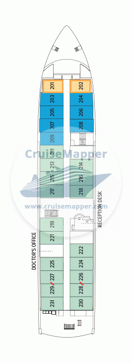 National Geographic Endeavour 2 Deck 02 - Upper