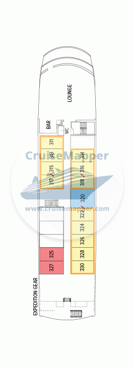 National Geographic Endeavour 2 Deck 03 - Lounge