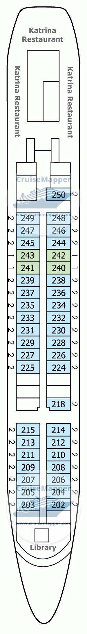 MS Lev Tolstoy Deck 03 - Middle-Dining