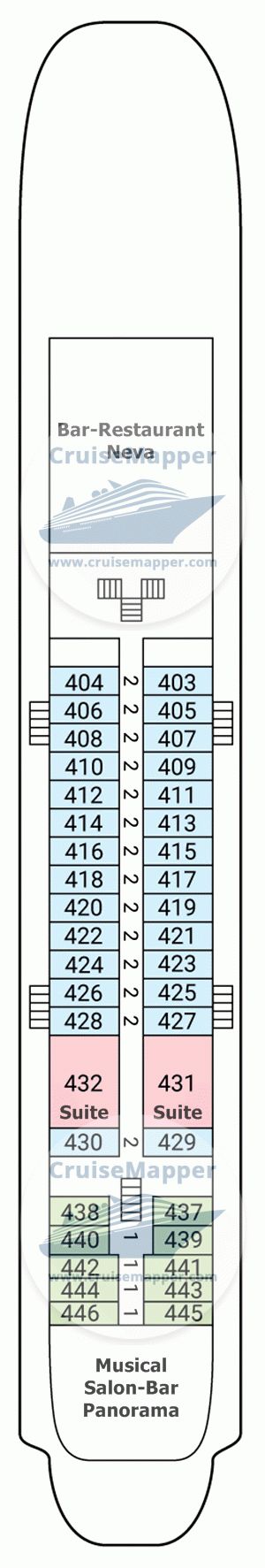 MS Konstantin Simonov Deck 04 - Boat-Lounge