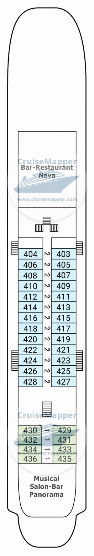 MS Alexander Radishchev Deck 04 - Boat-Lounge