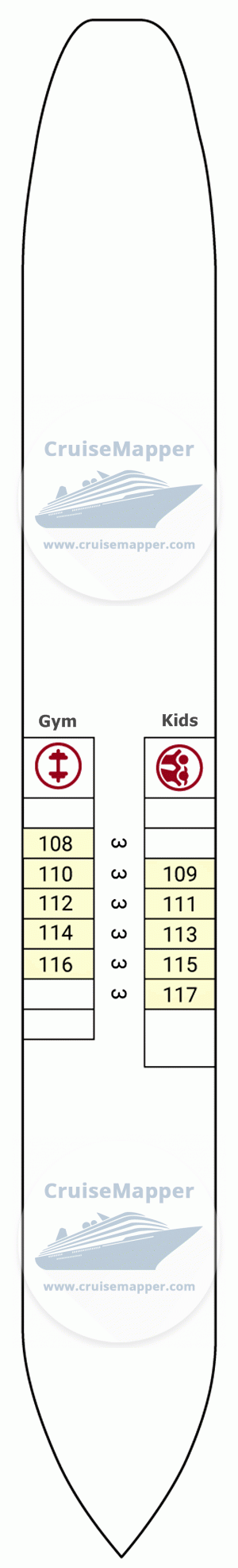 MS Nizhny Novgorod Deck 01 - Lower