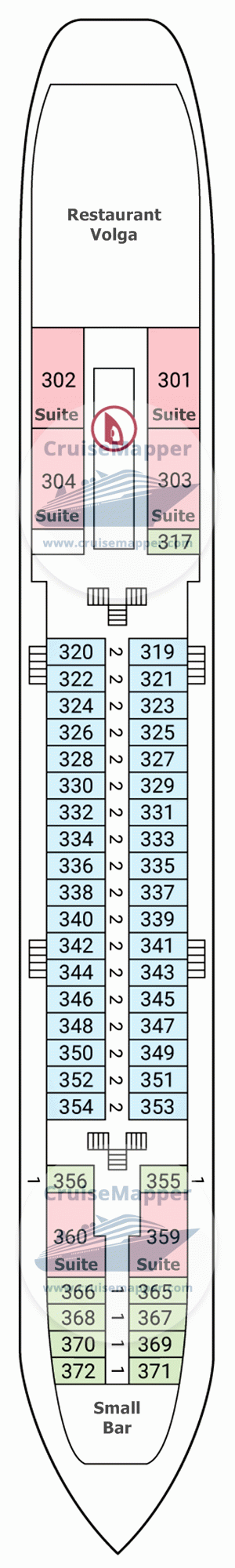 MS Nizhny Novgorod Deck 03 - Middle-Dining