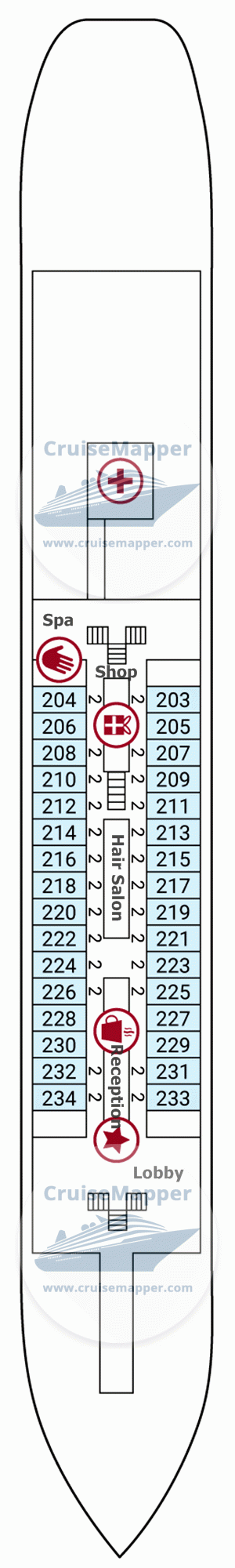 MS Nizhny Novgorod Deck 02 - Main-Lobby