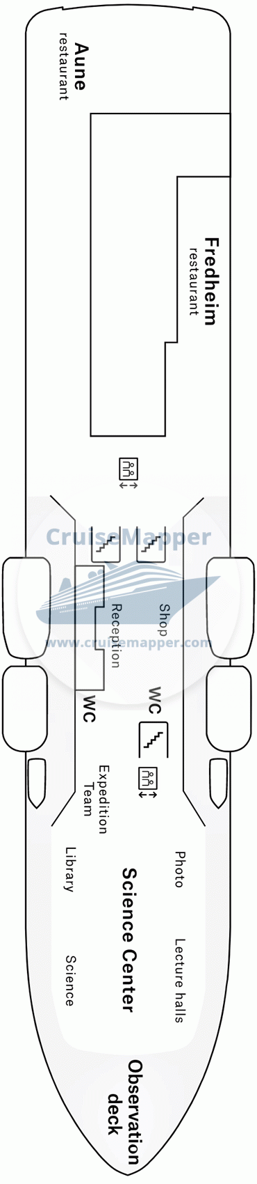 MS Roald Amundsen Deck 06 - Promenade-Dining-Lobby-Science