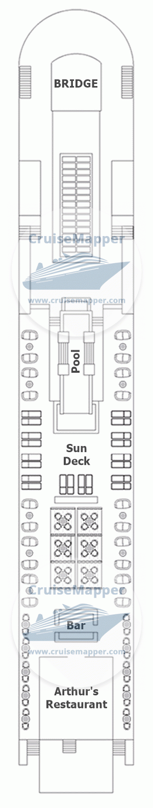 Tauck MS Saudade Deck 04 - Sundeck-Pool-Restaurant